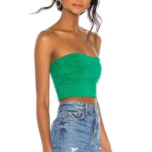 strapless crop top